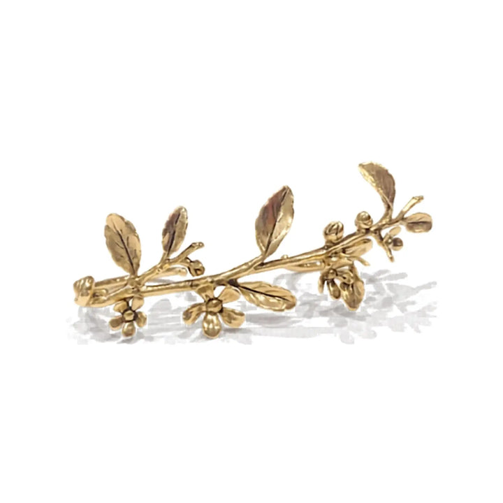 bague Bérénice or , branche florale
